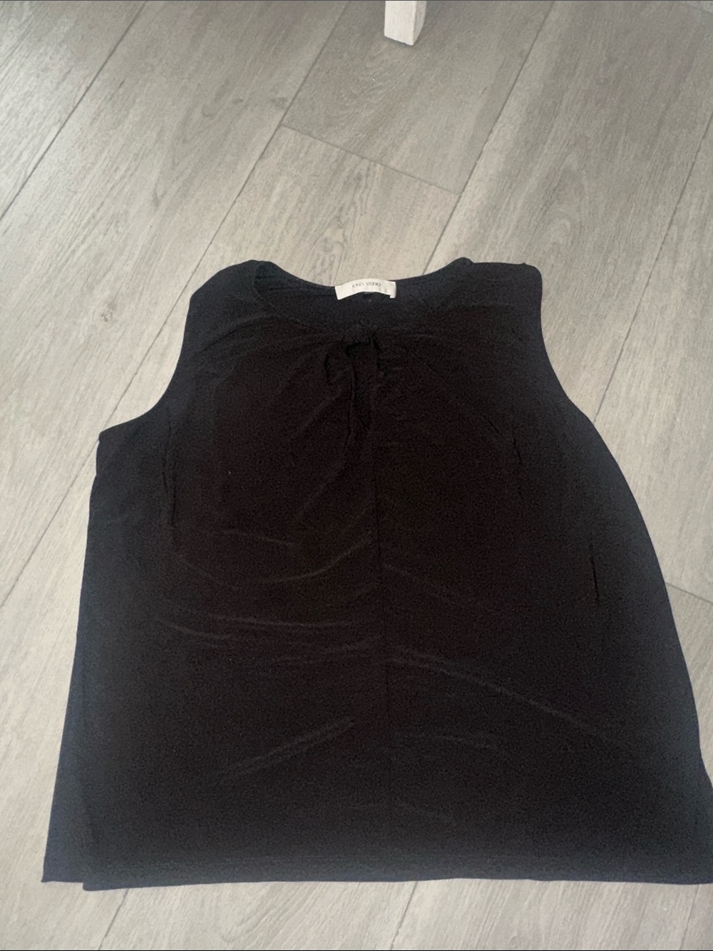 Jones Studio Black Knot-Front Sleeveless Top size X1